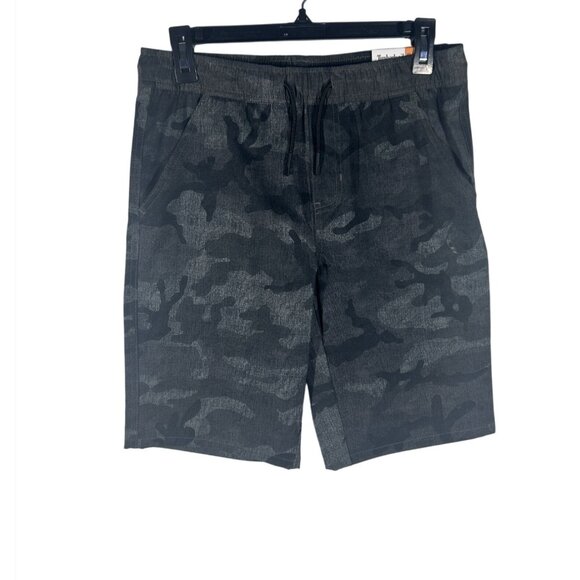 Timberland Boys Camouflage Stretch Shorts L/G (14/16) Gray NEW - Picture 1 of 9